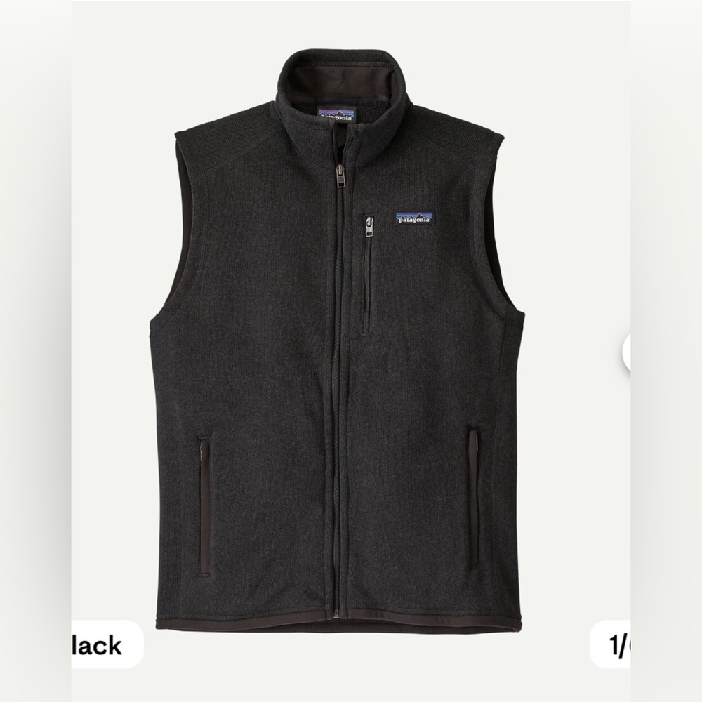 PATAGONIA BETTER SWEATER Fleece Vest Style 25882 Black Men’s Large